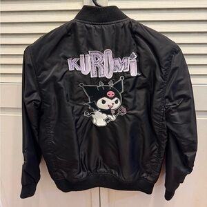 Forever 21 Sanrio Black Kuromi Embroidered Jacket